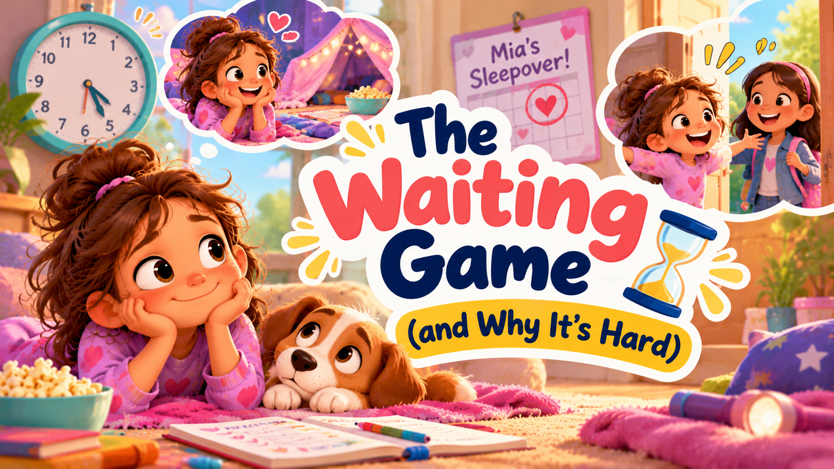 The Waiting Game Sleepover Cozy Scene